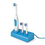 Electric toothbrush on stand, 3d rendered image