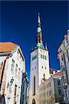 St. Olaf's Cathedral Tower in Tallinn, Estonia.