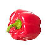 Red pepper isolated on pure white background