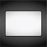 Blank white frame on dark background, vector eps10 illustration