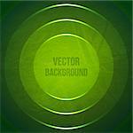 Vector Geometric Background. Grunge Background with green paper circles