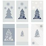 New Year vector greeting card in a flat style with pastel colors