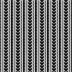 Design seamless monochrome vertical pattern. Vector art