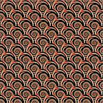 Design seamless decorative spiral pattern. Vector art
