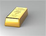 Gold bar on the Gray Background. Labeled with Pure Happines?