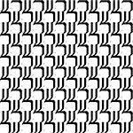 Design seamless uncolored abstract diagonal pattern. Vector art