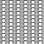 Design seamless black and white vertical geometric pattern. Vector art
