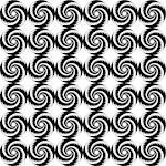 Design seamless monochrome helix geometric pattern. Vector art