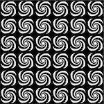 Design seamless monochrome spiral background. Vector art