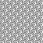 Design seamless uncolored spiral diagonal background. Vector art