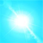 Vector abstract background with sun and lens flares