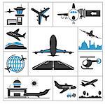 Airport icon. Vector set for you design