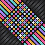 Abstract colorful vector background with squares and lines