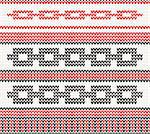 Knitted Seamless Fabric Pattern in red and black color