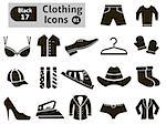 Clothing icons. Vector set for you design