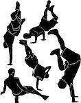 breakdance silhouette break dance
