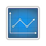 Chart icon, vector eps10 illustration