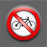 No bicycle sign, vector eps10 illustration