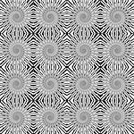 Design seamless monochrome wave pattern. Spiral textured background. Vector art