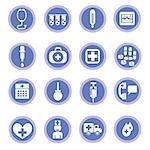 colorful illustration with medical icons  for your design