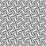 Design seamless monochrome decorative helix pattern. Whirlpool textured background. Vector art