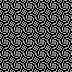 Design seamless monochrome wave pattern. Spiral textured background. Vector art
