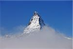 Matterhorn in Clouds, Gornergrat, Zermatt, Alps, Valais, Switzerland