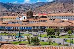 Overview of Plaza de Armas, Cusco, Peru