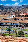 Overview of Plaza de Armas, Cusco, Peru