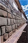 Close-up of stone wall, Inca architecture, Cusco, Peru