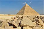 Pyramid of Khafre at Pyramids of Giza, Giza, Cairo, Egypt, Africa