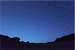 Starry Sky in Desert at Night, Matruh Governorate, Libyan Desert, Sahara Desert, Egypt, Africa