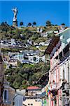 Statue of the Virgin at El Panecillo and Historic Centre of Quito, Ecuador