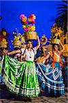 Dancers at Day of the Dead Festival Parade, Oaxaca de Juarez, Oaxaca, Mexico