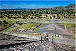 View from Pyramid of the Sun, San Juan Teotihuacan, northeast of Mexico City, Mexico