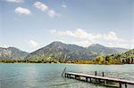 Pier on Lake Tegernsee, Bavaria, Germany