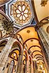 Interior of Cathedral of Our Lady of the Assumption, Oaxaca de Juarez, Oaxaca, Mexico