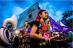 Dancers at Day of the Dead Festival Parade, Oaxaca de Juarez, Oaxaca, Mexico