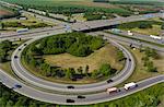 View of motorway flyover, Munich, Bavaria, Germany