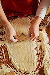 Child making Christmas cookies, Munich, Bavaria, Germany