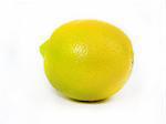 Fresh Lemons isolated over white.