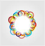 Background with colorful circles