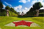 Amazing castle garden in Dobris in Czech Republic