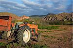 Old tractor on a farm in the Oudtshoorn region of the Western Cape in South Africa