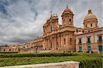 Castel Duomo - Baroque style cathedral in old town Noto, Sicily, Italy