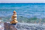 Beautiful stones on the beach