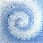 Abstract blue textured background. Spiral movement effect. Illustration.