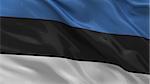 Flag of Estonia waving in the wind
