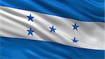 Flag of Honduras waving in the wind