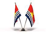 Miniature Flag of Kiribati (Isolated with clipping path)